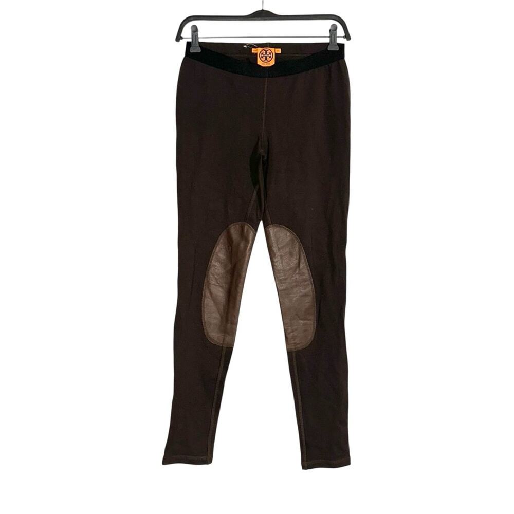 Tory Burch Brown Leather Leggings Ridding Pants XS